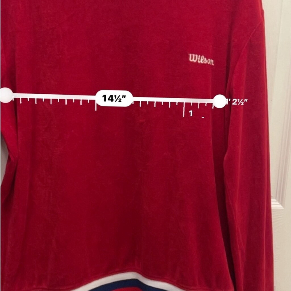 Forever21 X Wilson collab Large Red Tennis Sweater - Picture 8 of 10